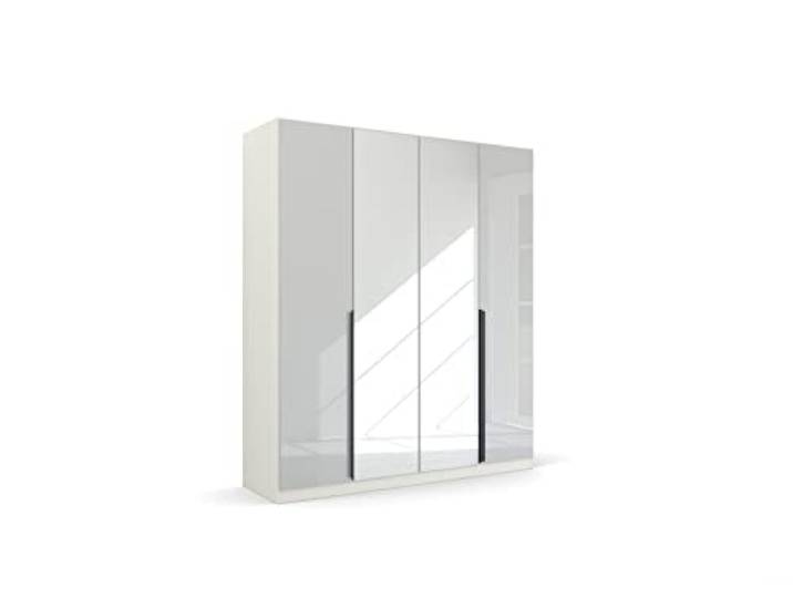 Rauch Möbel Quadra-Spin MODERN, Schrank, Farbe Glas Weiß/Weiß, Breite 181 cm