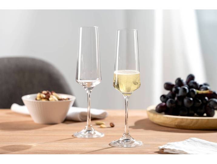 Verres à champagne Paladino - Lot de 6 7 x 24 x 7cm Transparent