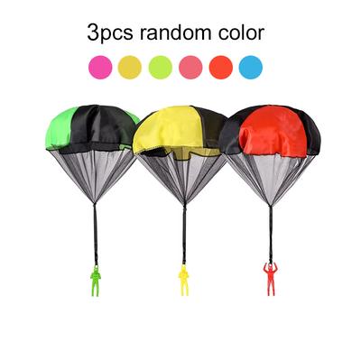 Mini Hand Throw Parachute Outdoor Toy Fun Kids Parachute Toy Set For Active Play & Learning 3pcs