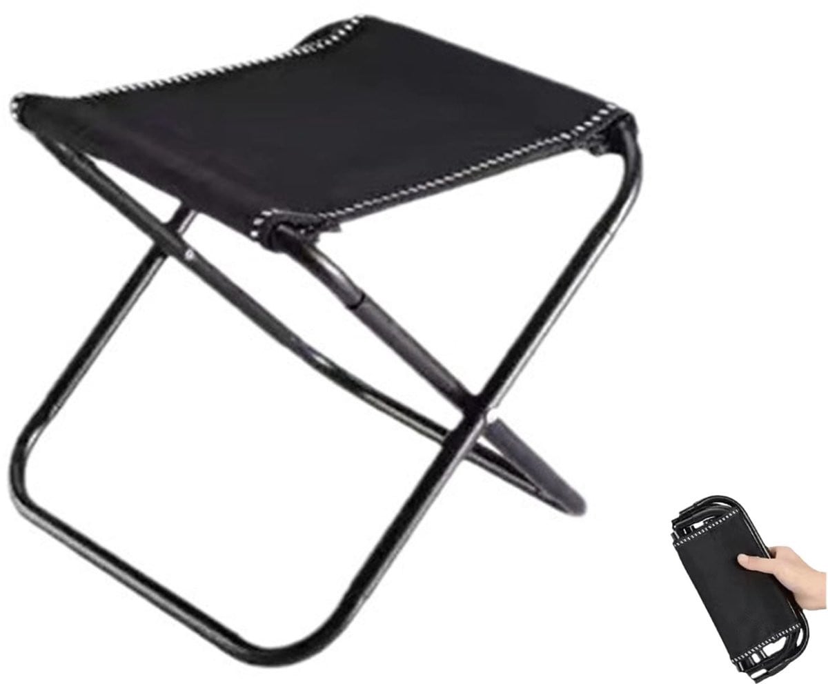 Dailygoods Kampeerkruk Opvouwbaar - Lichtgewicht Aluminium Draagbare Klapstoel