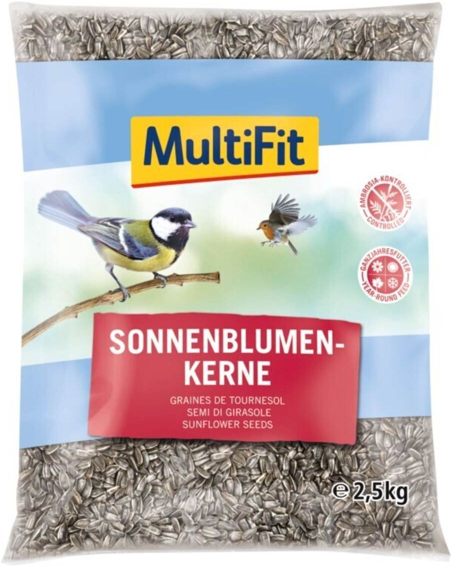 MultiFit Alimento per Uccelli Semi di Girasole 2.5KG