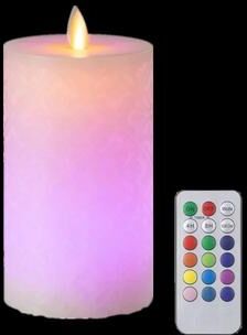 Uplift Treasures Real Wax LED Flameless Candles With Remote Control 1pc M