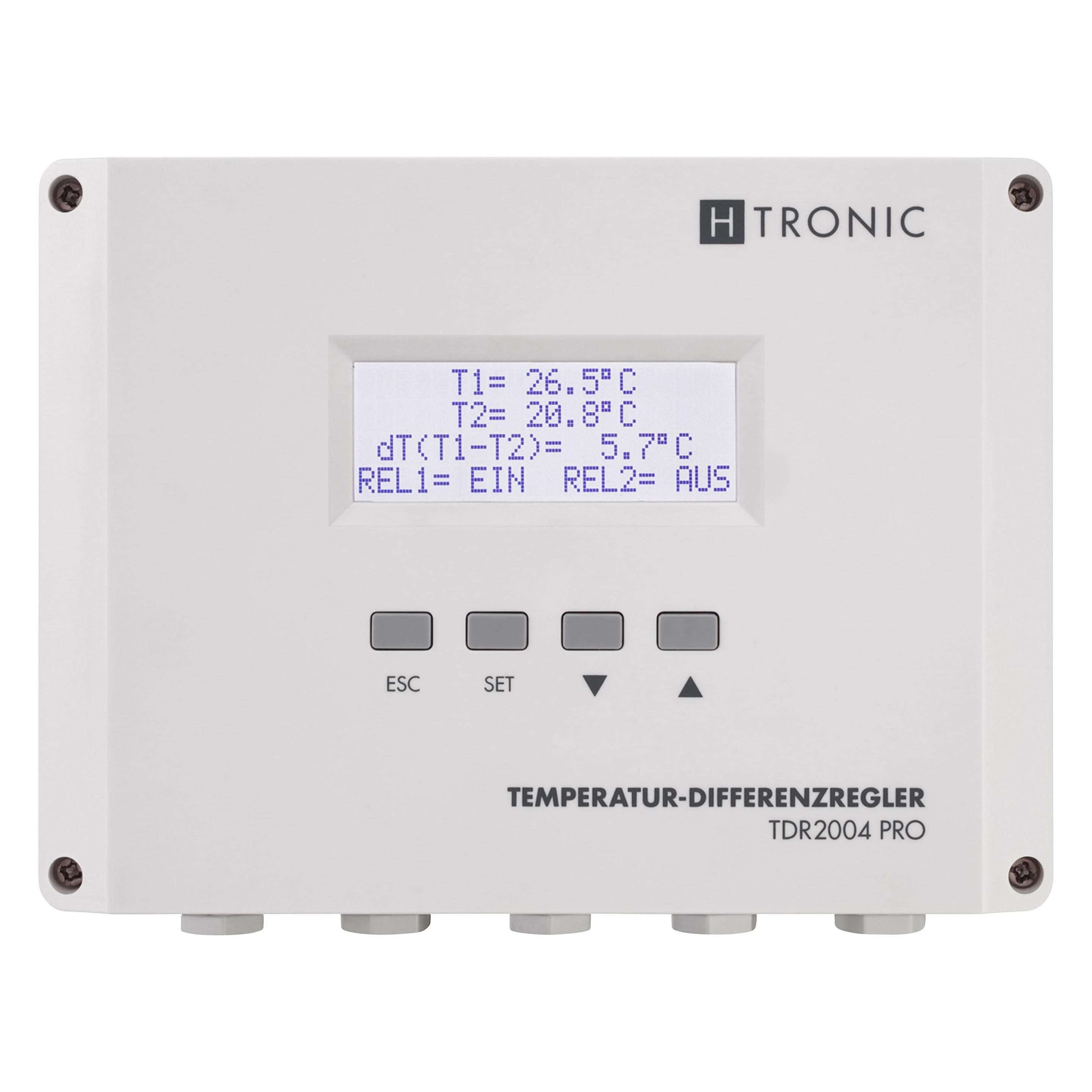 H-Tronic TDR 2004 PRO - Temperatur-Differenzregler, -99...+850°C (1114770)