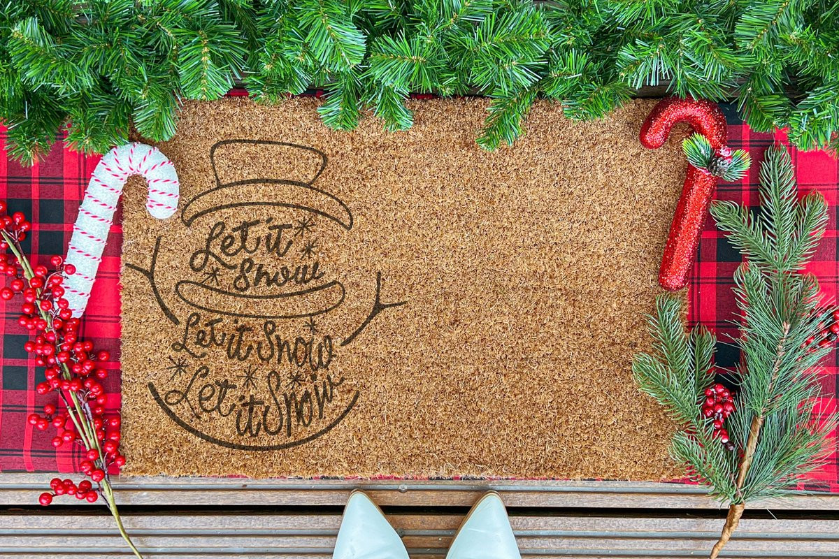 Laser Point Let It Snow Ingangsmat 60 x 40 cm
