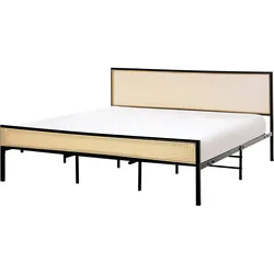 BETT mit Lattenrost 180/200 cm Hellbraun Avanton