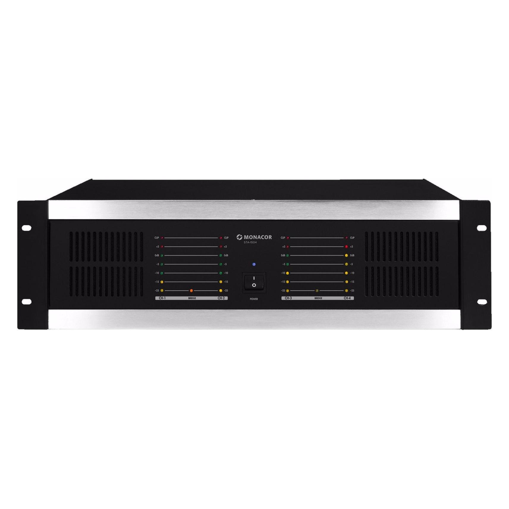 Monacor 4 Kanal Verstaerker 900Wmax (Verstärker) (STA-1504)