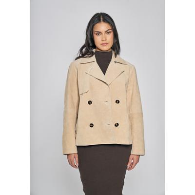 Lederjacke FREAKY NATION "Lederjacke-FN", Damen, Gr. S (36), beige, Oberstoff: 100% Leder. Futter: 100% Baumwolle, normal, Jacken