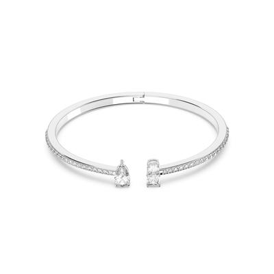 Armband SWAROVSKI "Mesmera Attract" Gr. S, silber (metallfarben, kristallweiß, kristallweiß), Armbänder, Damen, S, Metall, glitzernd, glänzend, Armband, mit Swarovski Kristall