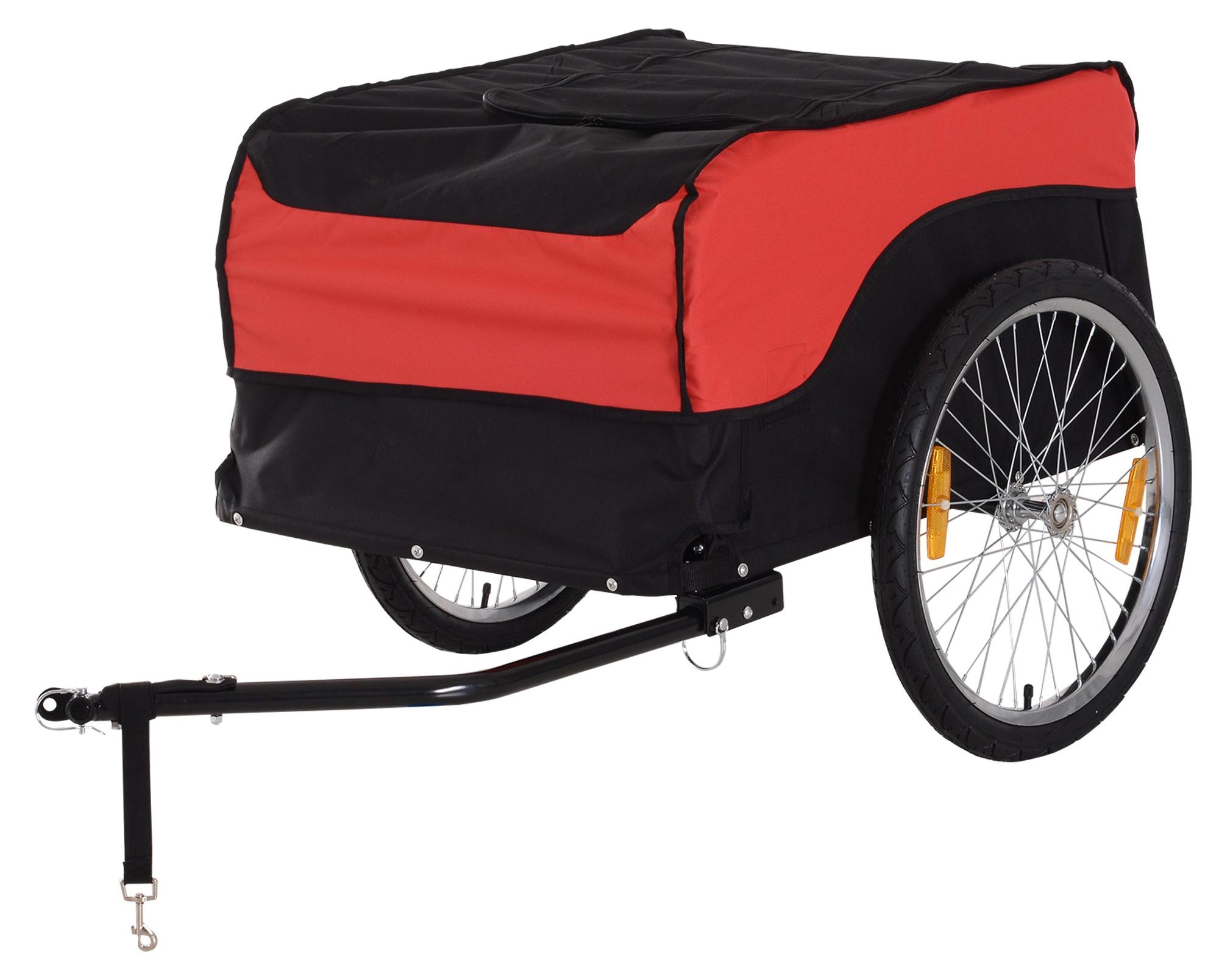 Fahrradanhänger - Einkaufsanhänger - Transportanhänger für Fahrräder - Kinderanhänger für Fahrräder - Robuster Eisenrahmen