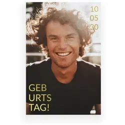 Einladungskarte Geburtstag: Modern Style mit Foto