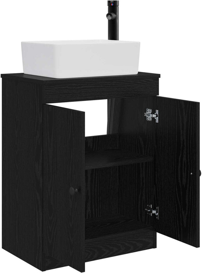 Ebern Designs 540 mm Bathroom Vanity Black