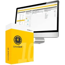ReinerSCT, Zeiterfassungssystem, Zeiterfassung Mitarbeiterlizenz timeCard 10 1 Jahr für 25u
