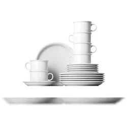 Kaffeeset 18-tlg. - THOMAS TREND - Dekor Weiß - 1 Set
