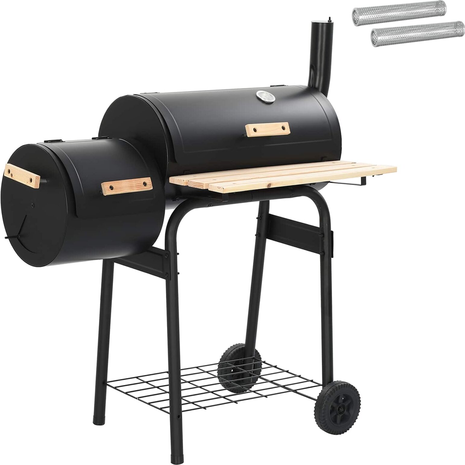 vidaXL Grill extérieur 103 x 60 x 113 cm Acier Noir