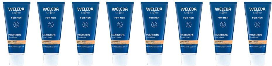 Weleda For Men Rasiercreme 8x75ml