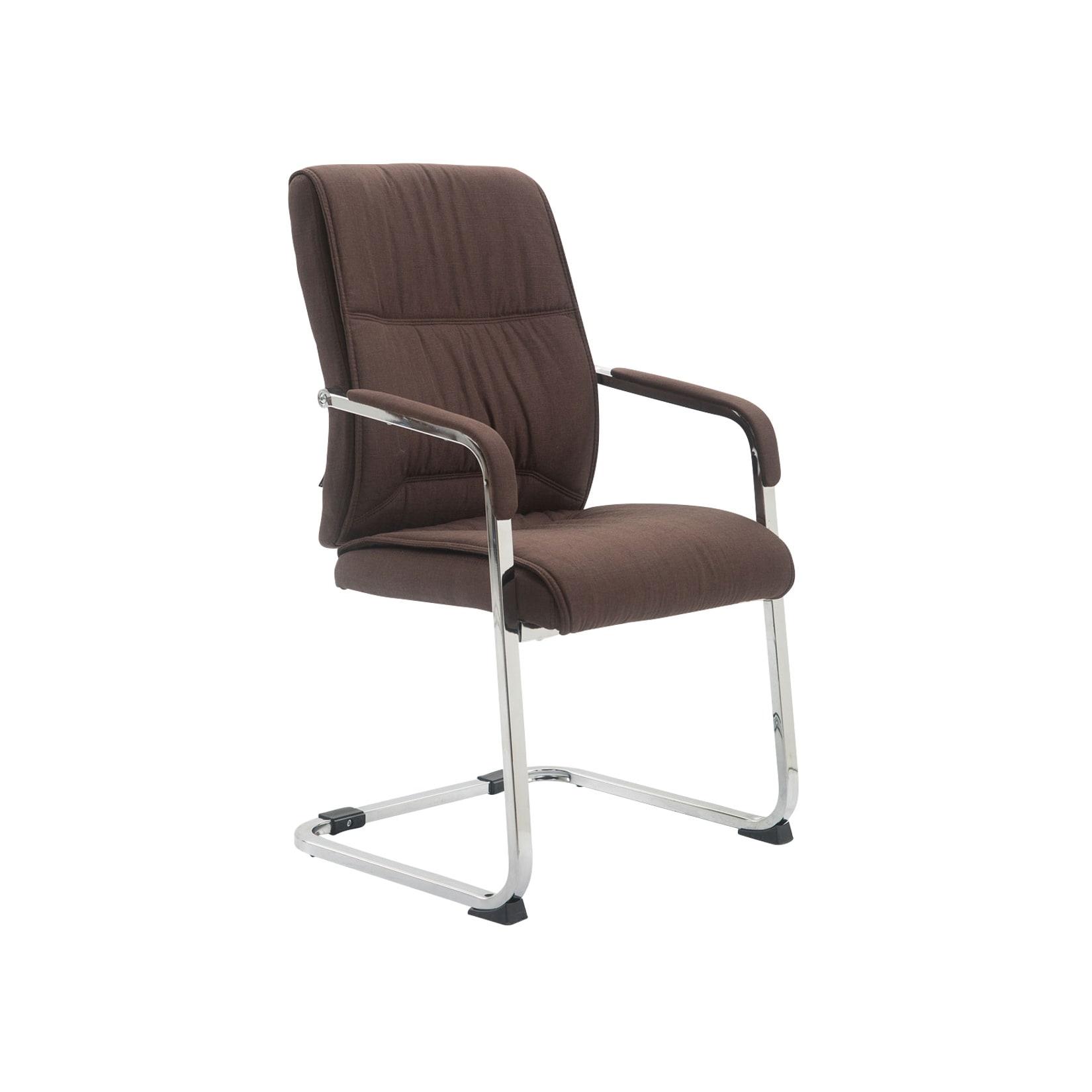 CLP XL Besucherstuhl Anubis Stoff Farbe: braun