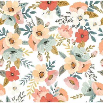 Veer Decor Forna Floral Peel & Stick Wallpaper