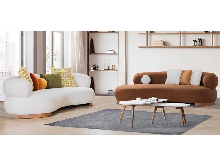 JVmoebel Sofa 3-Sitzer Sofa, Beige, Bequem, Modernes elegantes Wohnzimmermöbel, 3 Teile