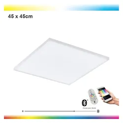 EGLO, Deckenleuchte, 32346 LED-Panel Deckenleuchte Crosslink TURCONA-C weiss L:45cm B:45cm H:6cm dimmbar 2700-6500K