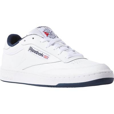 Sneaker REEBOK CLASSIC "CLUB C 85", Herren, Gr. 39, blau (weiß, navy), Leder, Schuhe Skaterschuh Herrenschuh Sneaker low Sneaker Retrosneaker