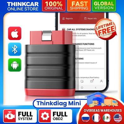 THINKCAR ThinkDiag Mini OBD2 Scanner All System Car Diagnostic Tool With Lifetime Free Updates diag Mini Add Cable