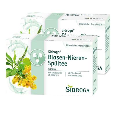 Sidroga Blasen-Nieren-Spültee Filterbeutel Doppelpack 2x20x2 g Tee