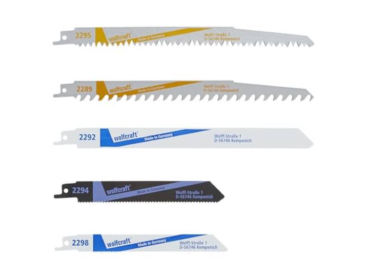 wolfcraft Set sabelzaagbladen 5-delig I 3599000