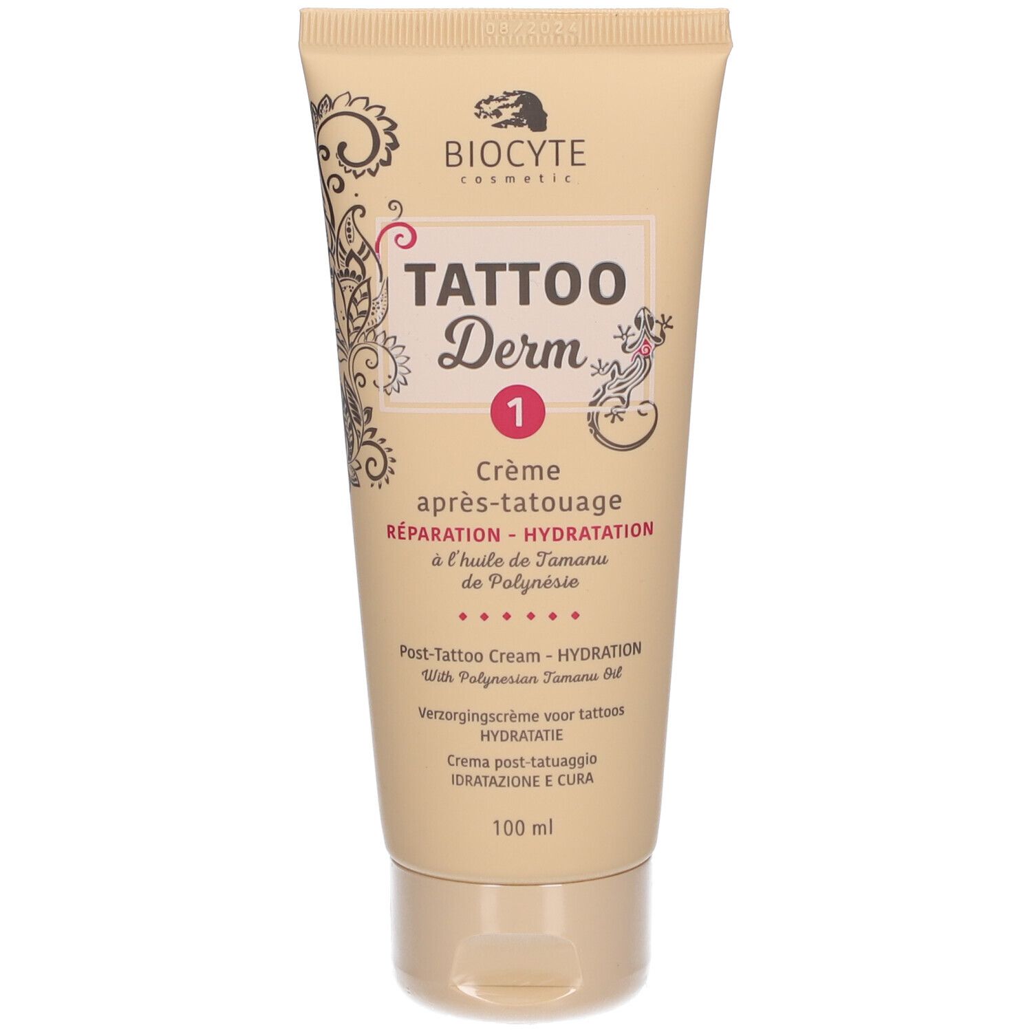 Biocyte Tattoo Derm 1 Herstel - Hydratatie 100 ml Creme