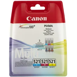 Canon, Druckerpatrone, Cli-521 (C, M, Y)
