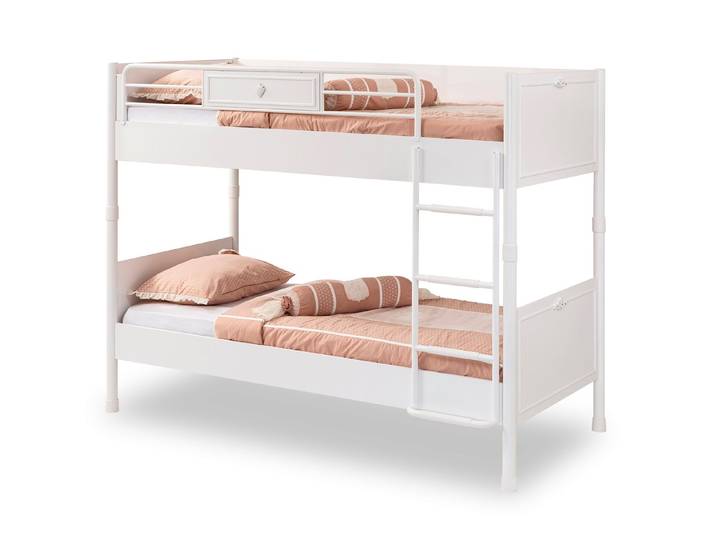 Möbel-Zeit Hochbett ROMANTICA Etagenbett, 90x200 cm