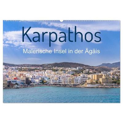 Karpathos - Malerische Insel in der Ägäis (Wandkalender 2027 DIN A2 quer), CALVENDO Monatskalender