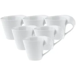 Villeroy & Boch, Tasse, Multipack NewWave Caffè Espresso Obertasse - 6 Stück (80 ml, 6x)