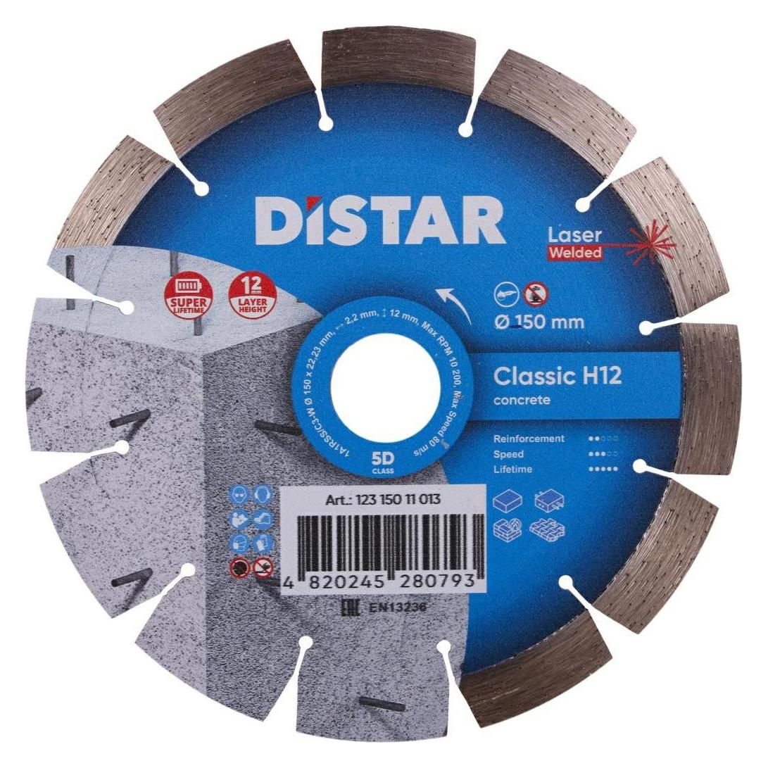 Mik-Bud DISTAR DIAMOND BLADE CLASSIC H12 150 x 2.2/1.3 x 22.23mm (1037492)