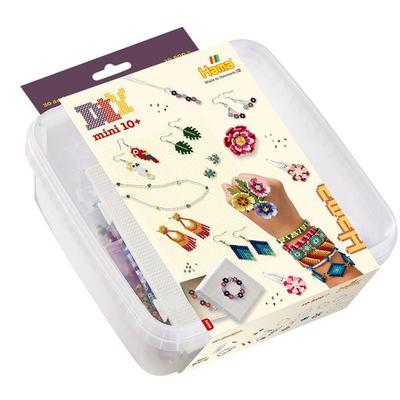 Hama 5404 - DIY Bügelperlen Mini 10+, Schmuck/Accessoires (30 Designs), Box, ca. 10.500 Stück