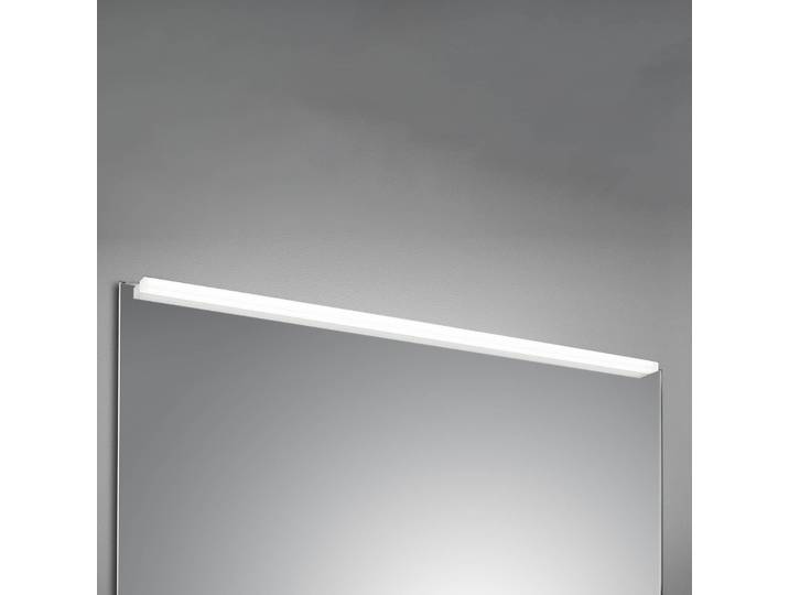 Helestra LED spiegellamp Onta, 120 cm Onta, wit / opaal, Badkamer, Kunststof, Modern