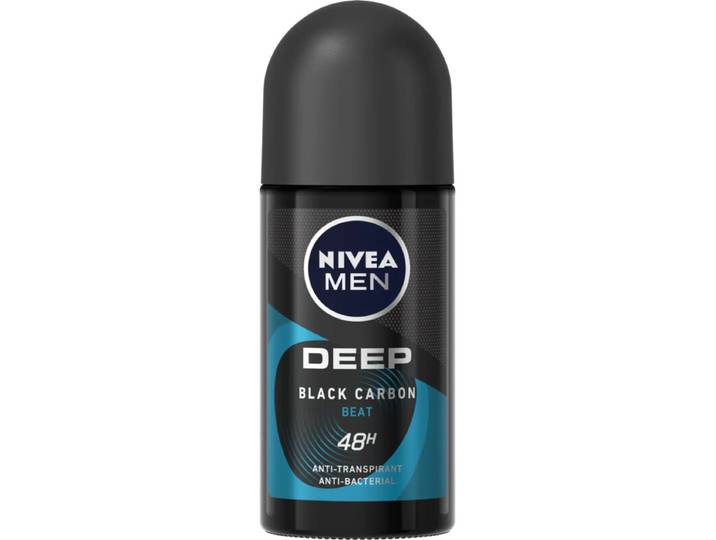 NIVEA Deo roll-on mannen - Deep Black Carbon Beat 50 ml