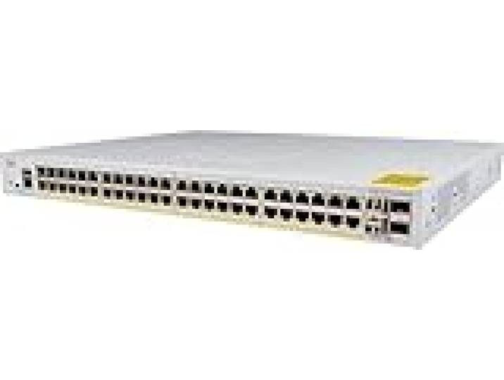 Commutateur réseau Cisco Catalyst 1000-48P-4X-L, 48 Ports Gigabit Ethernet (GbE) PoE+, consommation PoE 370 W, 4 Ports de Liaison Montante 10G SFP+, Garantie à Vie limitée améliorée (C1000-48P-4X-L)