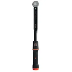 Bahco, Drehmomentschlüssel, Mechanischer Klick-Drehmomentschlüssel, einstellbar, mit Fensterskala & festem Durchsteck-Knarrenko (1/2", 40 - 200 Nm)