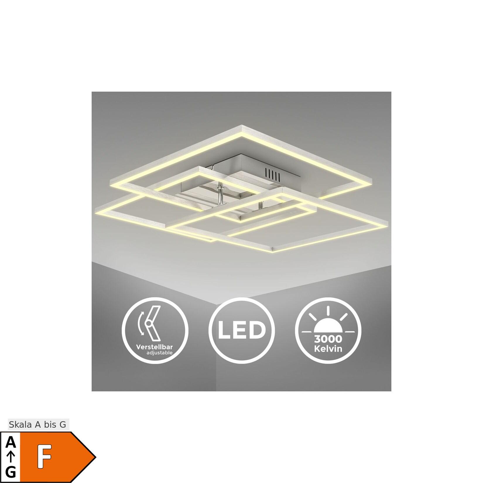 LED Wand- und Deckenleuchte,chrom-alu,LED/40W