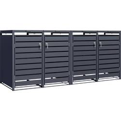 Phoenix GB4426AAK Mülltonnenbox Anthrazit 240 l 4 Mülltonnen