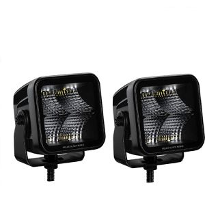 Hella Zusatzscheinwerfer Black Magic 358 176-811, 12V/24V, LED, 3.000 Lumen, 40 W, Nahbereich, Arbeitsscheinwerfer, 2 Stück