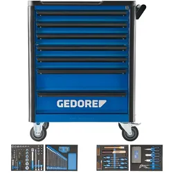 Gedore Werkzeugwagen 147 teilig - Workster Highline Large 7 Schubladen - 500kg