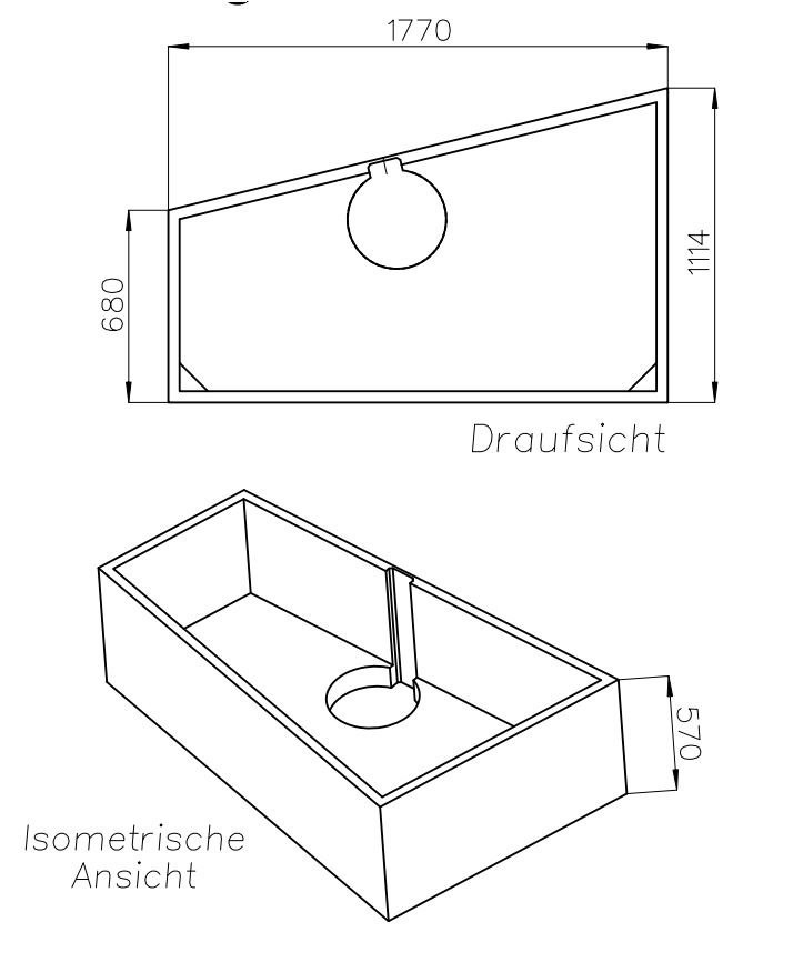 Neuesbad Wannenträger für Polypex Ego 180x115/70 li SW85349