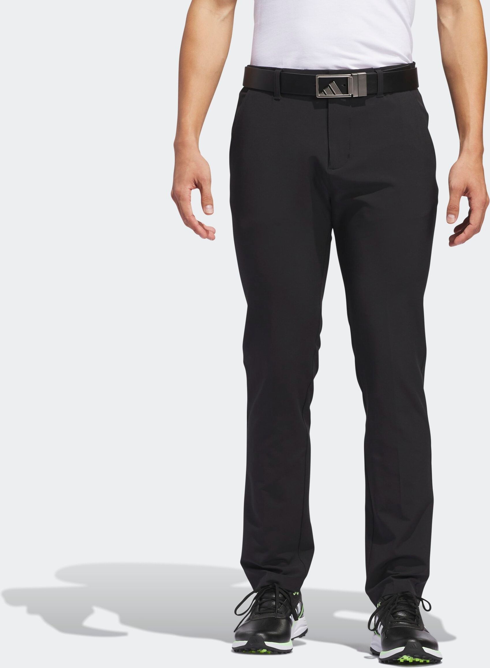 Golfhose ADIDAS PERFORMANCE "ULTIMATE365 TAPERED", Damen, Gr. 34, Länge 32, schwarz (schwarz,), Obermaterial: 88% Polyester, 12% Elasthan, Hosen Golfhose schwarz, 34, Länge 32
