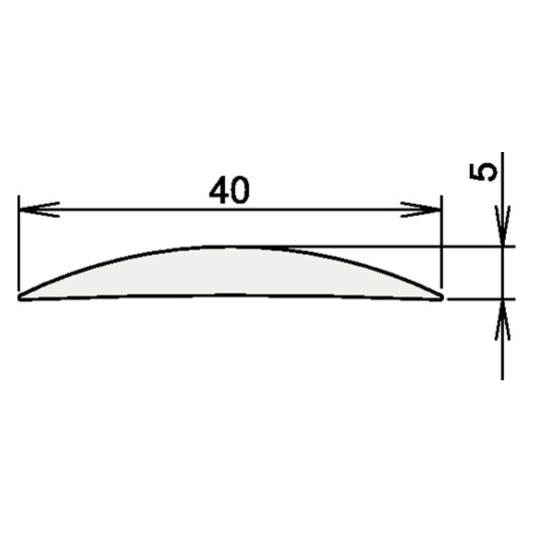 Athmer Aluschwelle 090 3-111 Länge 1090 mm Aluminium silber eloxiert (3-111-1090)