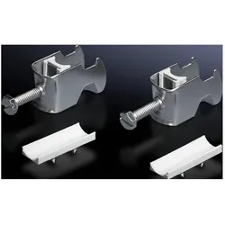 Rittal Klemme für Kabel-Organizer (Packung mit 25 ), Serverschrank Zubehör, Silber