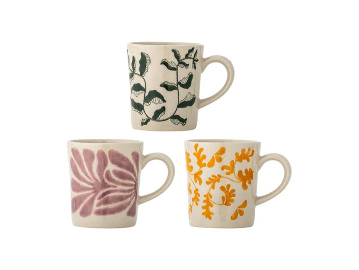 Bloomingville Fauni tasse Multicolore, 3 pièces