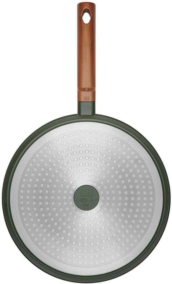 Bratpfanne RESTO KITCHENWARE "Sadr, Universalpfanne langlebig und spülmaschinenfest", grün, H:6,5cm L:49,5cm Ø:28cm, Pfannen, Bratpfanne, Innere Queenhome-Antihaftbeschichtung für mehr Widerstandsfähigkeit