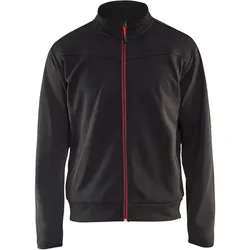 Sweatjacke "3362" Service Plus - S - schwarz/rot