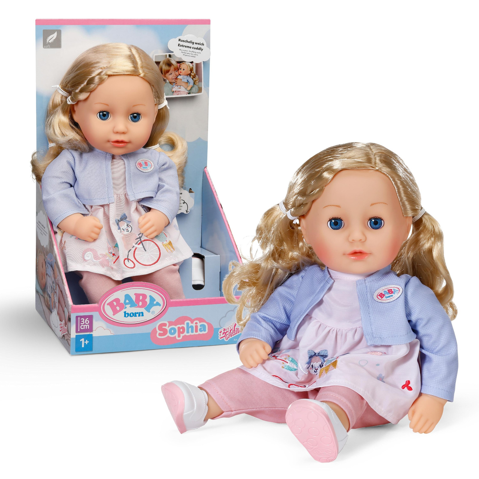 BABY born Sophia Rose pop, 36 cm, beige